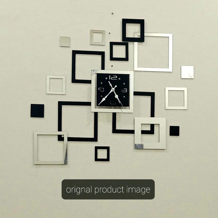 Yestodecor Acrylic Wall Clock Modern Design Clock Decoration Living Room