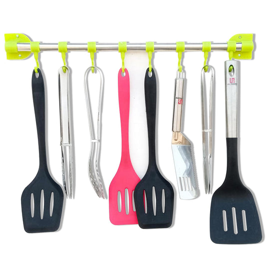 8 Hooks Kitchen Accessories Organizer Rack & Cloth Hanging Stand